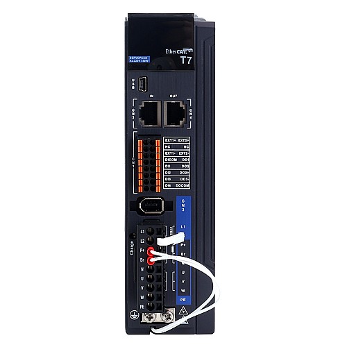 Комплект серводвигателя переменного тока серии T7 EtherCAT 750 Вт, 3000 об/мин, 2,39 Нм, 23-битный энкодер, IP67 Комплект серводвигателя переменного тока серии T7 EtherCAT 750 Вт, 3000 об/мин, 2,39 Нм, 23-битный энкодер, IP67