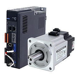 Комплект серводвигателя переменного тока серии T7 EtherCAT 750 Вт, 3000 об/мин, 2,39 Нм, с тормозом, 23-битный энкодер, IP67