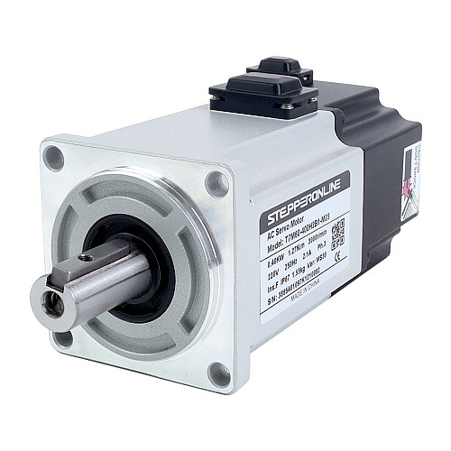 Комплект серводвигателя переменного тока серии T7 EtherCAT 400 Вт, 3000 об/мин, 1,27 Нм, с тормозом, 23-битный энкодер, IP67