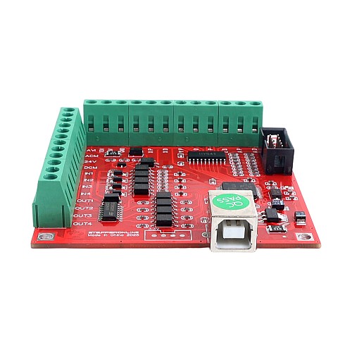 4-осевой контроллер ЧПУ Breakout Board с частотой 100 кГц и USB-управлением для Mach3