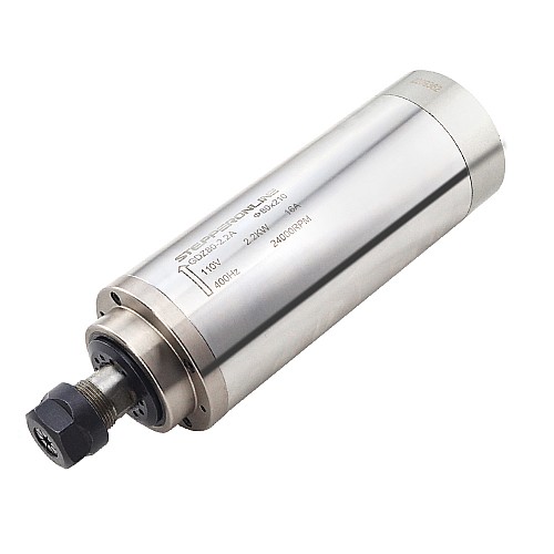 Двигатель шпинделя с ЧПУ, водяное охлаждение, 110 В, 2,2 кВт, 24000 об/мин, 400 Гц, цанга ER20