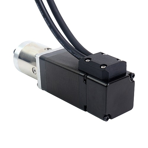Шаговый двигатель Nema 11 с редуктором замкнутого контура, длина 51 мм, передаточное отношение 14:1, энкодер 1000 имп/об (4000 циклов/об)