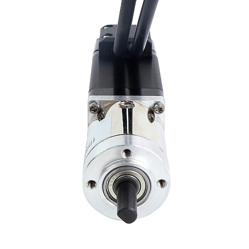 Шаговый двигатель Nema 11 с редуктором замкнутого контура, длина 51 мм, передаточное отношение 14:1, энкодер 1000 имп/об (4000 циклов/об)