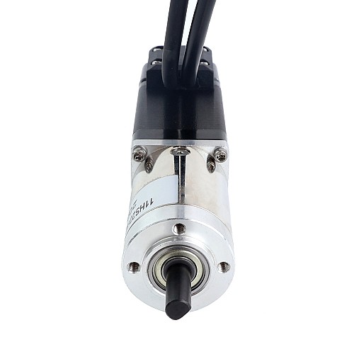 Шаговый двигатель Nema 11 с редуктором замкнутого контура, длина 51 мм, передаточное отношение 51:1, энкодер 1000 имп/об (4000 имп/об)