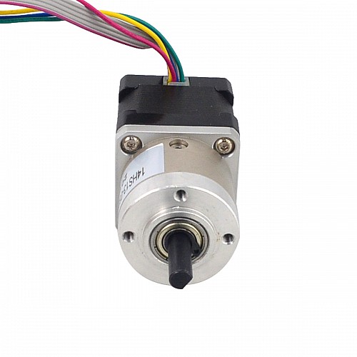 Шаговый двигатель Nema 14 с редуктором и замкнутым контуром, длина 34 мм, передаточное отношение 5:1, энкодер 300 имп/об