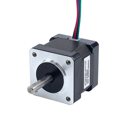 Двойной вал Nema 14 1,8 градуса 18 Н·см (25,5 унций·дюйм) 0,8 А 35,2 x 35,2 x 34 мм 4 провода
