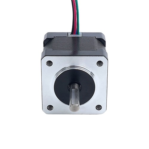 Двойной вал Nema 14 1,8 градуса 18 Н·см (25,5 унций·дюйм) 0,8 А 35,2 x 35,2 x 34 мм 4 провода