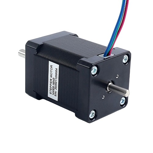 Двухвальный Nema 14, биполярный, 1,8 градуса, 40 Н·см (56,64 унций·дюйма), 1,5 А, 35,2 x 35,2 x 52 мм, 4 провода