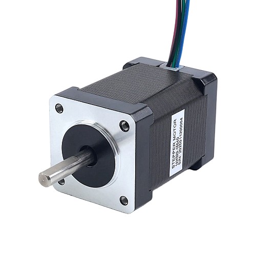 Двухвальный Nema 14, биполярный, 1,8 градуса, 40 Н·см (56,64 унций·дюйма), 1,5 А, 35,2 x 35,2 x 52 мм, 4 провода