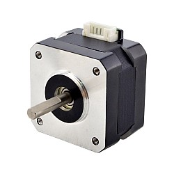Двухполюсный Nema 17 серии E, 26 Н·см (36,82 унций·дюйма), 1,2 А, 42 x 42 x 30 мм, 4 провода с кабелем 1 м и разъемом