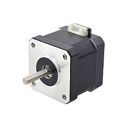 Двухполюсный Nema 17 серии E, 42 Н·см (59,49 унций·дюйма), 1,5 А, 42 x 42 x 38 мм, 4 провода с кабелем 1 м и разъемом