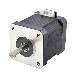 Двухполюсный Nema 17 серии E, 55 Н·см (77,88 унций·дюйма), 2 А, 42 x 42 x 48 мм, 4 провода с кабелем 1 м и разъемом
