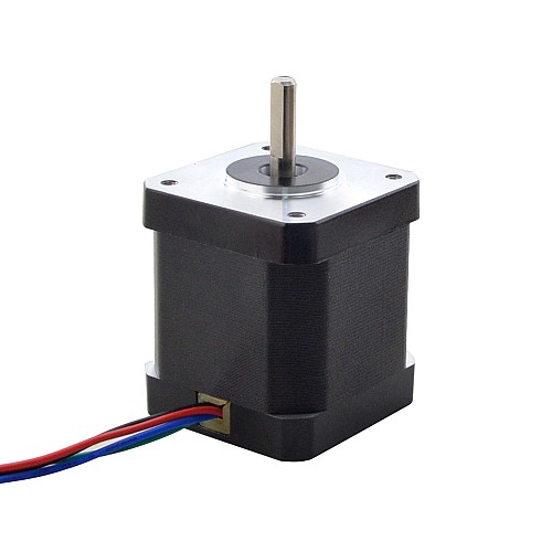 Nema 17 биполярный 0,9 градуса 44 Н·см (62,3 унции·дюйма) 1,68 А 42x42x48 мм 4 провода