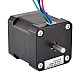 Двухвальный Nema 17, биполярный, 1,8 градуса, 44 Н·см (62,3 унции·дюйма), 1,68 А, 42 x 42 x 48 мм, 4 провода