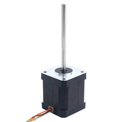 Высокотемпературный шаговый двигатель Nema 17 55Ncm(77,93oz.in) 80mm Вал типа D Φ5mm Класс изоляции H 180C - 17HS19-2504S-H-V5 | StepperOnline