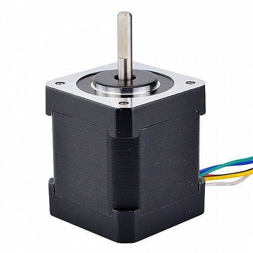 Nema 17 униполярный 1,8 градуса 32 Н·см (45,3 унций·дюйма) 0,4 А 42x42x48 мм 6 проводов