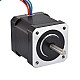 Nema 17 униполярный 1,8 градуса 32 Н·см (45,3 унций·дюйма) 0,4 А 42x42x48 мм 6 проводов