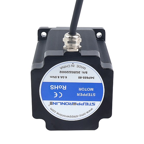 Шаговый двигатель серии S IP65 с защитой от попадания воды, Nema 34, 6,0 А, 8,5 Нм (1203,94 унции/дюйм) Шаговый двигатель серии S IP65 с защитой от попадания воды, Nema 34, 6,0 А, 8,5 Нм (1203,94 унции/дюйм)